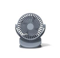  Oppladbar Klipsvifte for Bur, Blågrå