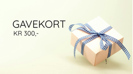  Gavekort Pålydende kr 300,-