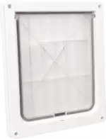  Hundeluke Napoleon, 2-veis lås - Hvit