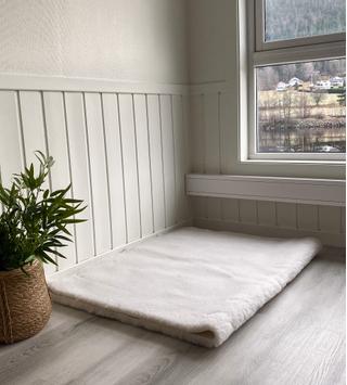  Fiberpels Vetbed Hundeteppe - Beige
