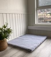  Fiberpels Vetbed Hundeteppe - Lysegrå