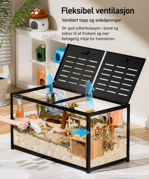Bucatstate 3.0 Hamsterbur Sort - 120cm (115-BSH20221)