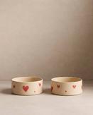 Egg Back Home Cozy Hearts Matskål 14cm - 2 stk (116-2067-14DSet2-MT-Cz)