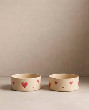 Egg Back Home Cozy Hearts Matskål 14cm - 2 stk (116-2067-14DSet2-MT-Cz)