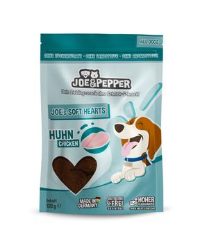 Joe & Pepper Hundesnacks Soft Hearts – Kylling, 120g