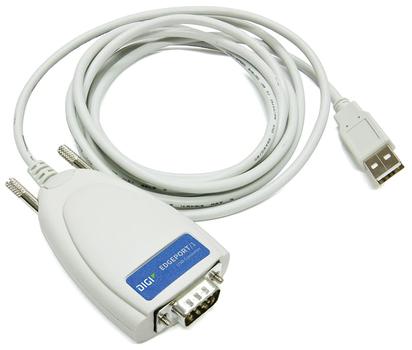 DIGI Edgeport  1 port RS232 DB-9  to USB Converter (captive 2 meter USB cable) (301-1001-15)