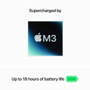 APPLE 15" MacBook Air M3 8CPU/ 10GPU 16GB 512GB SSD Space Grey (MXD13KS/A)