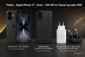 APPLE Pakke - Apple iPhone 17 - Svart - 256 GB m/ Deksel og Lader 45W