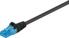 OneSEC CAT 6A UTP Cable, 0.25m, Black 500 MHz, AWG 26/7, U/UTP