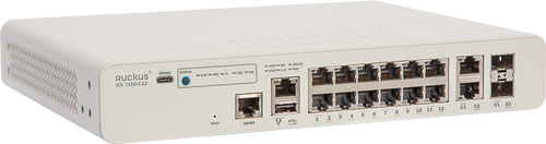 RUCKUS ICX7150 Compact Switch - 12x1G PoE+ (124W), 2x10G SFP+, L3 Features, 3 year Remote Support (ICX7150-C12P-2X10GR-RMT3)
