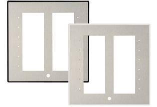 CRESTRON BEZEL:BLACK TEXTURED, INLAY:STAINLESS STEEL (C2NI/INETI-FPB-T-S/STEEL)