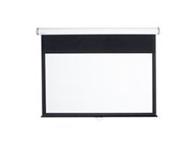 KINGPIN manuelt lerret 16:9 200x112,5cm 88" sort kant