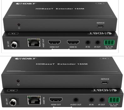 STOLTZEN SHE605 HDBaseT? 4K60 Kit 18Gbps, Audio Deembed, 150/120m, PoC (SHE605-Kit)