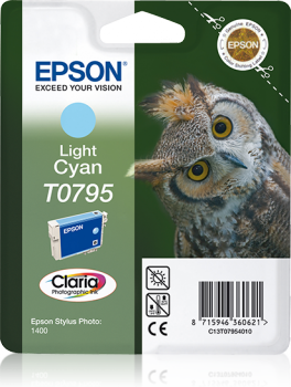 EPSON Epson Stylus Photo 1400 - Light Cyan blekkpatron (T0795)