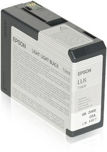 EPSON Epson Stylus Pro 3800/3880 80ml - Light Light Black blekkpat (T5809)