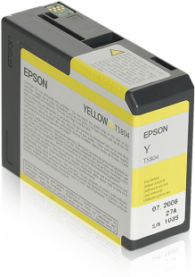EPSON Epson Stylus Pro 3800/3880 80ml - Yellow blekkpatron (T5804)