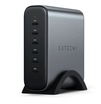Satechi Satechi 200W GaN PD-lader USB-C lader 6 porter (ST-C200GM-EU)