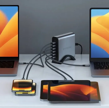 Satechi Satechi 200W GaN PD-lader USB-C lader 6 porter (ST-C200GM-EU)