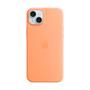APPLE iPhone 15 Plus Silicone Case with MagSafe - Orange Sorbet