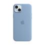 APPLE iPhone 15 Plus Silicone Case with MagSafe - Winter Blue