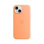 APPLE iPhone 15 Silicone Case with MagSafe - Orange Sorbet
