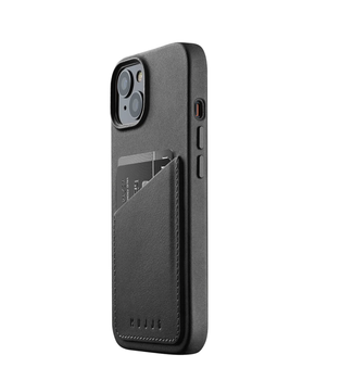 MUJJO Mujjo Full Leather Wallet Case - iPhone 14 - Black (MUJJO-CL-024-BK)