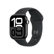 APPLE AW 10 GPS Cell 42mm Jet Black Alu, Black Sport Band-M/L
