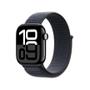 APPLE AW 10 GPS Cell 42mm Jet Black Alu, Ink Sport Loop