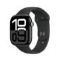 APPLE AW 10 GPS 46mm Jet Black Alu, Black Sport Band-M/L