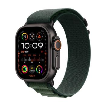 APPLE AW Ultra 2 GPS Cell 49mm Bl. Titanium, Green Alpine Loop-M (MX4R3DH/A)