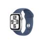 APPLE AW SE GPS 40mm Silver Alu, Denim Sport Band-M/L