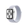 APPLE AW SE GPS 40mm Silver Alu, Blue Cloud Sport Loop