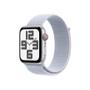 APPLE AW SE GPS Cell 44mm Silver Alu, Blue Cloud Sport Loop
