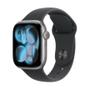 APPLE AW 11 GPS 42mm Space Grey Alu, Black Sport Band-M/L