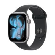 APPLE AW 11 GPS Cell 46mm Space Grey Alu, Black Sport Band-M/L