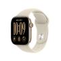 APPLE AW 12 GPS 42mm Light Gold Alu, Sand Sport Band-M/L