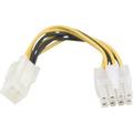 DELTACO Adapterkabel 4-pin ATX12V till 8-pin EPS12V 10cm