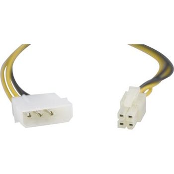 DELTACO Adapterkabel 4-pin till ATX12V(P4),  30cm (SSI-40)