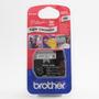BROTHER 12mm Black On White Tape (Blister)