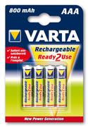 VARTA AAA/800MAH 4-p Ready2use  Batteri