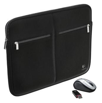 LOGITECH Kinetik 15.4' Sleeve + Mouse V220 (939-000116)