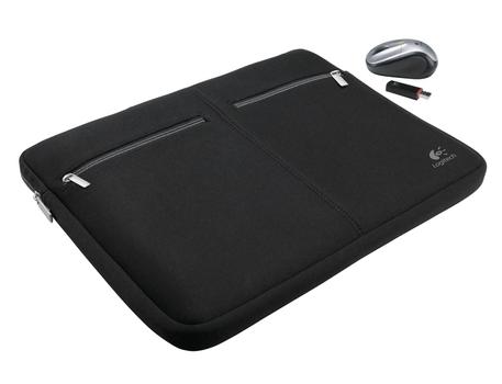 LOGITECH Kinetik 15.4' Sleeve + Mouse V220 (939-000116)