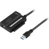DELTACO USB 3.0 till SATA och IDE, 2, 5"/ 3, 5",  adapterkabel med nätdel (VE625)