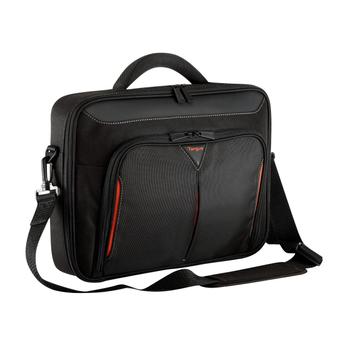 TARGUS Classic+ 15-15.6" Clamshell Laptop Bag - Black/Red (CN415EU)