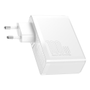 BASEUS GaN2 4 Portars snabbladdare 100W Vit. 2*USB-C 2*USB (CCGAN2P-L02)