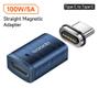 toocki Magnetic USB3.0 USB-C PD 100W Straight Adapter