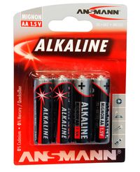 ANSMANN Alkaline 4-pack AA - Batteri