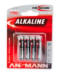 ANSMANN Alkaline 4-pack AAA - Batteri