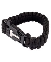 MILRAB Survival Bracelet m/ Fire Starter - Armband - Svart