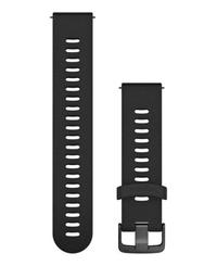 GARMIN Quick Release 20 Silikon Slate FR645 - Klockarmband - Svart (010-11251-1G)